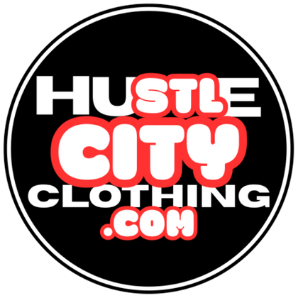 Hustle City Clothing logo for dark backgrounds