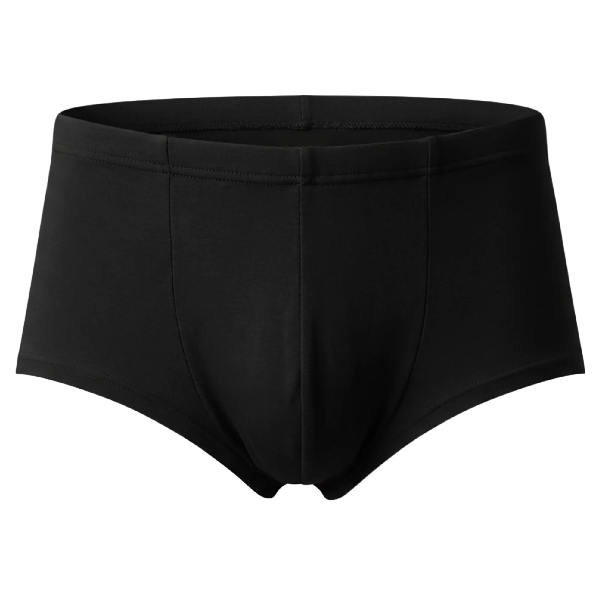Black underwear on a white background