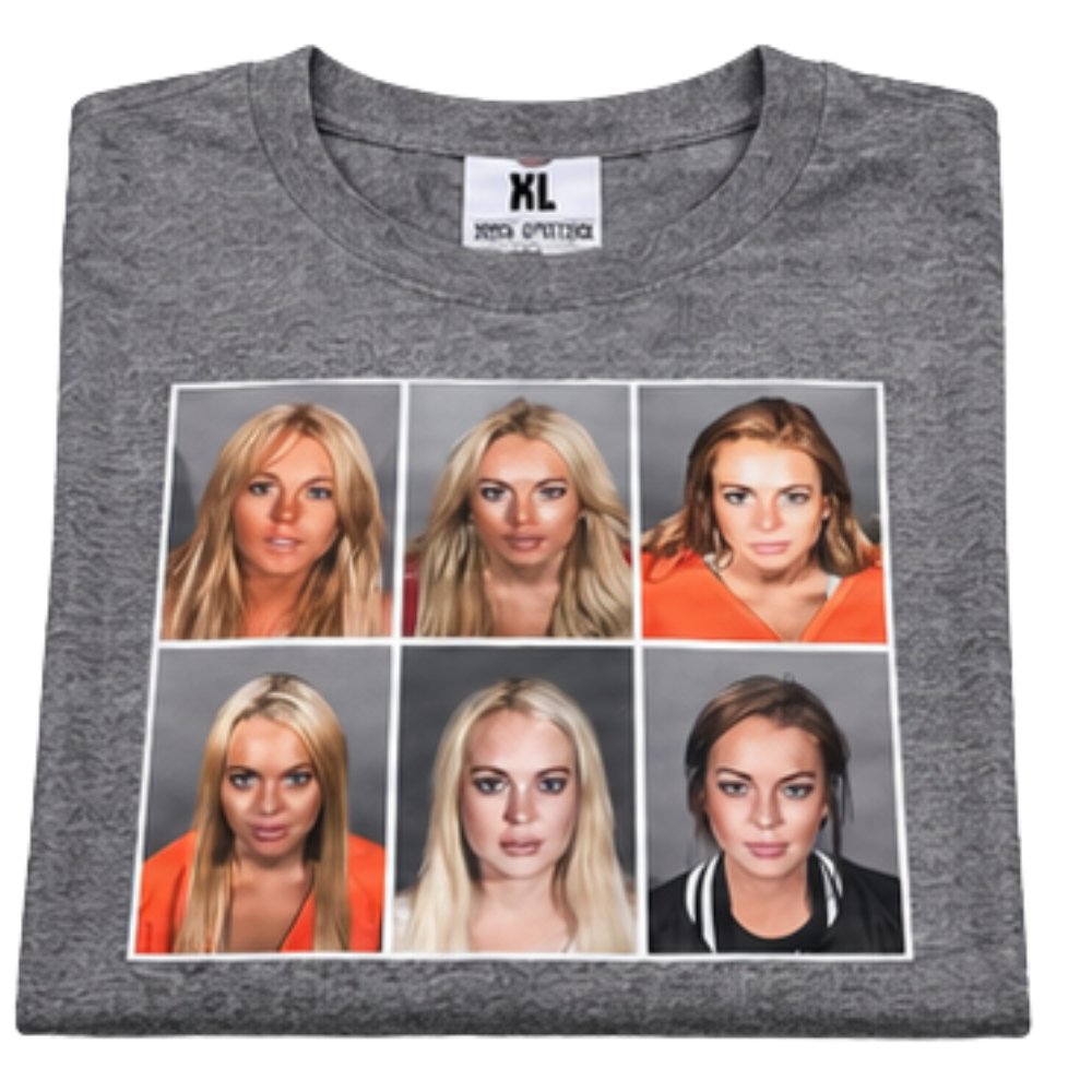 Sale - Lindsay Lohan Mugshot T-Shirt Streetwear