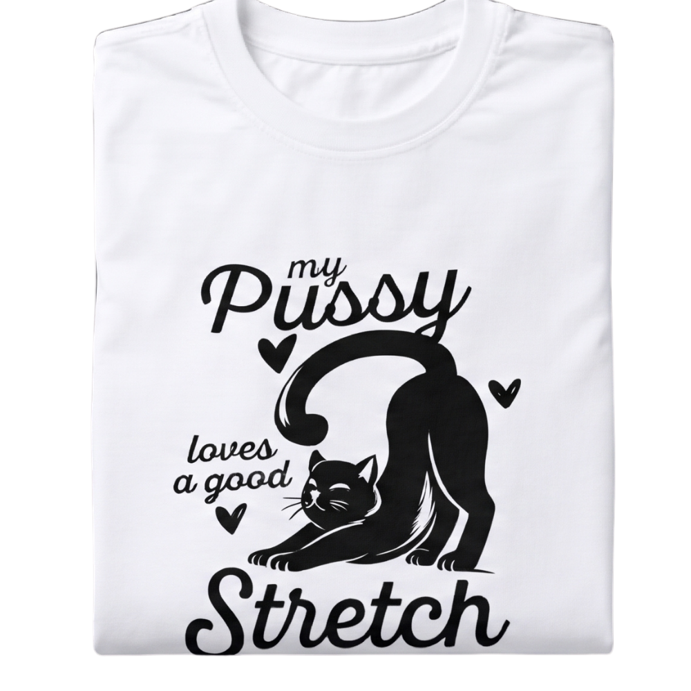 Pussy Stretch Graphic T-Shirt