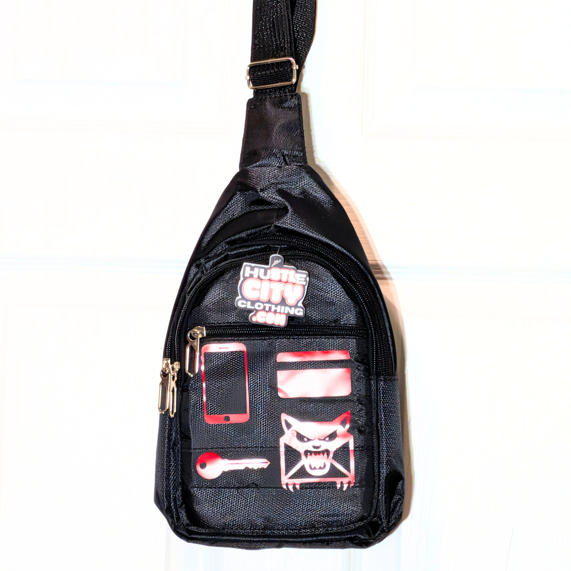 Phone Card Keys Chaos Utility Crossbody Bag