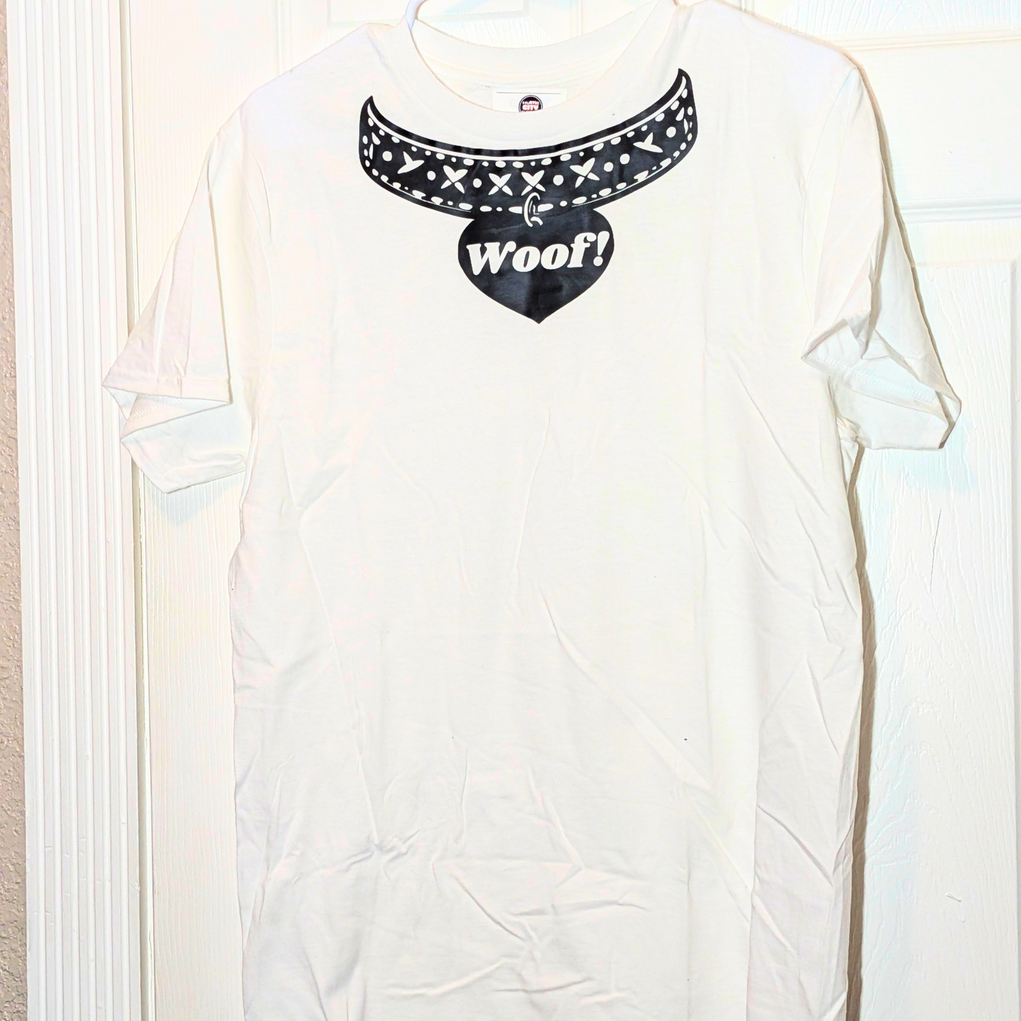 Pup Collar T-Shirt - Medium - White