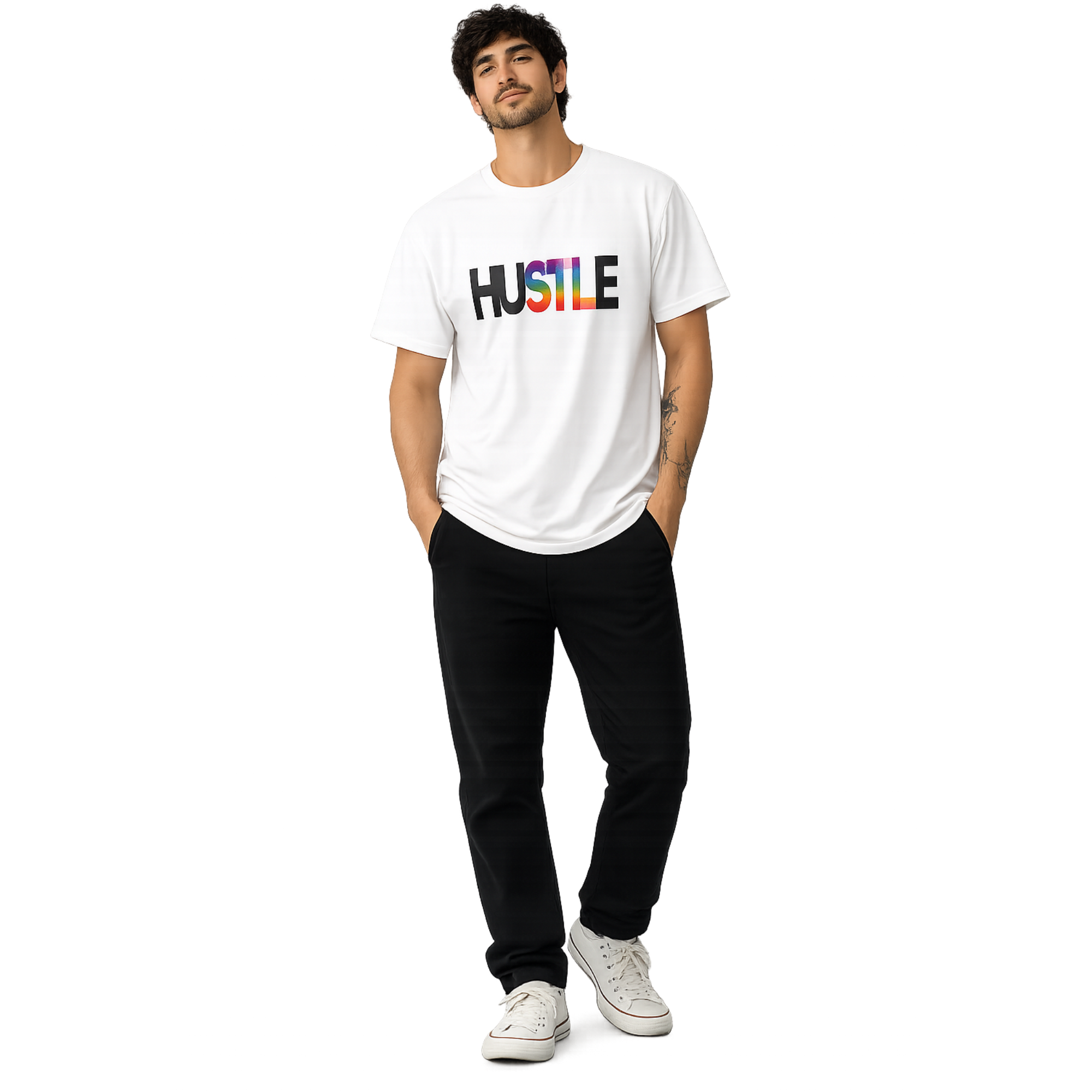 Hustle Pride Graphic T-Shirt
