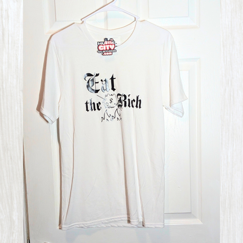 Eat the Rich graphic T-shirt sample sale alternate view.