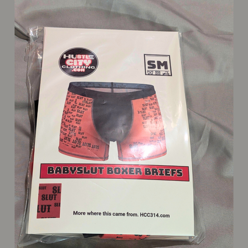 Hustle boxer brief sample sale product photo.