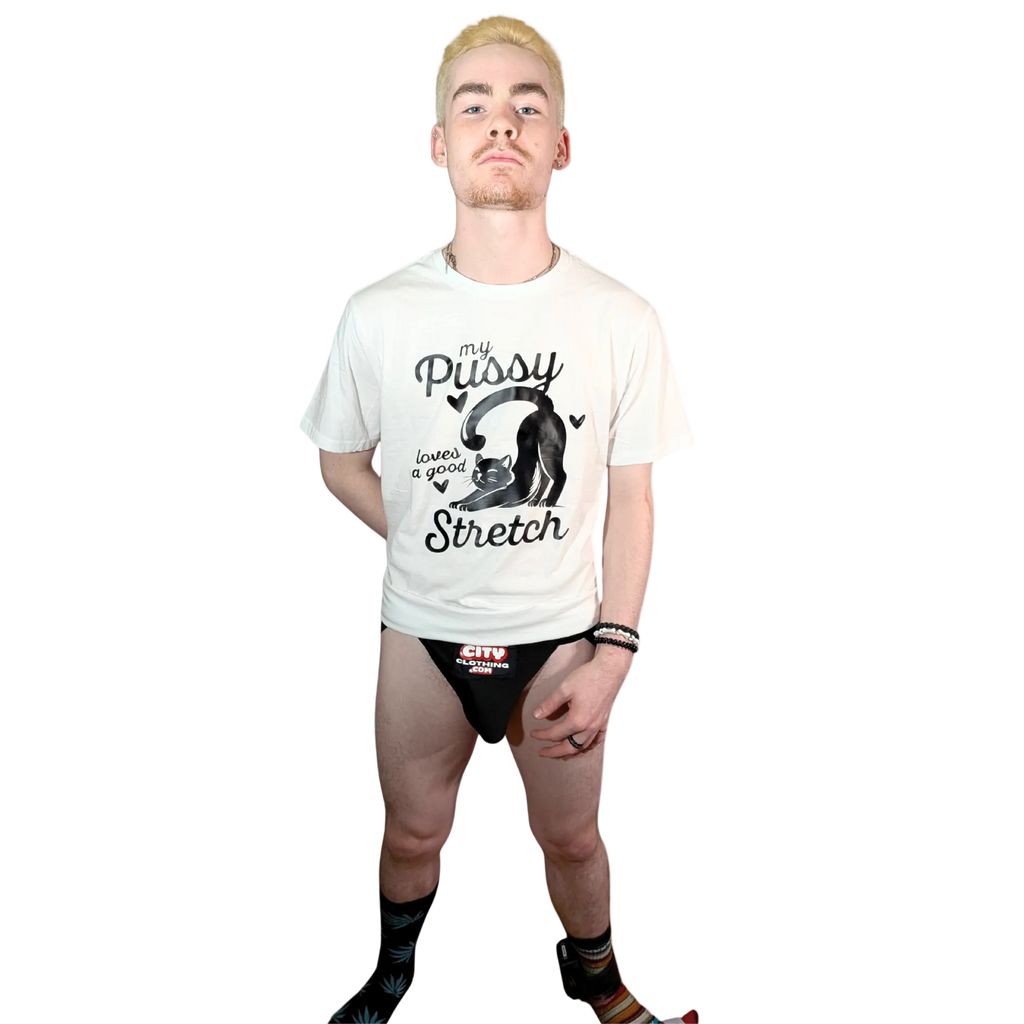 Pussy Stretch Graphic T-Shirt