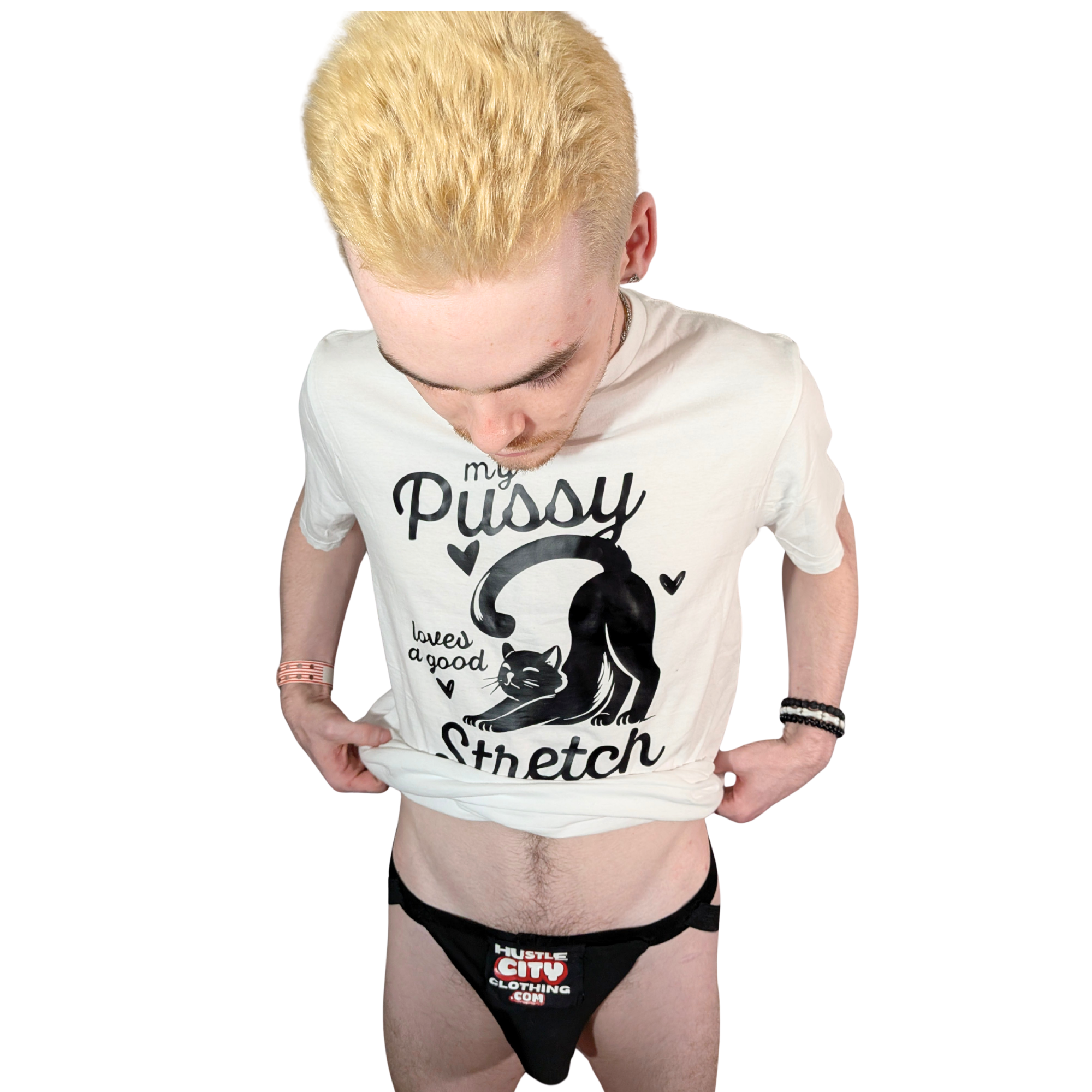 Pussy Stretch Graphic T-Shirt
