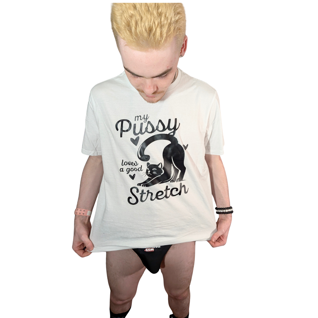 Pussy Stretch Graphic T-Shirt