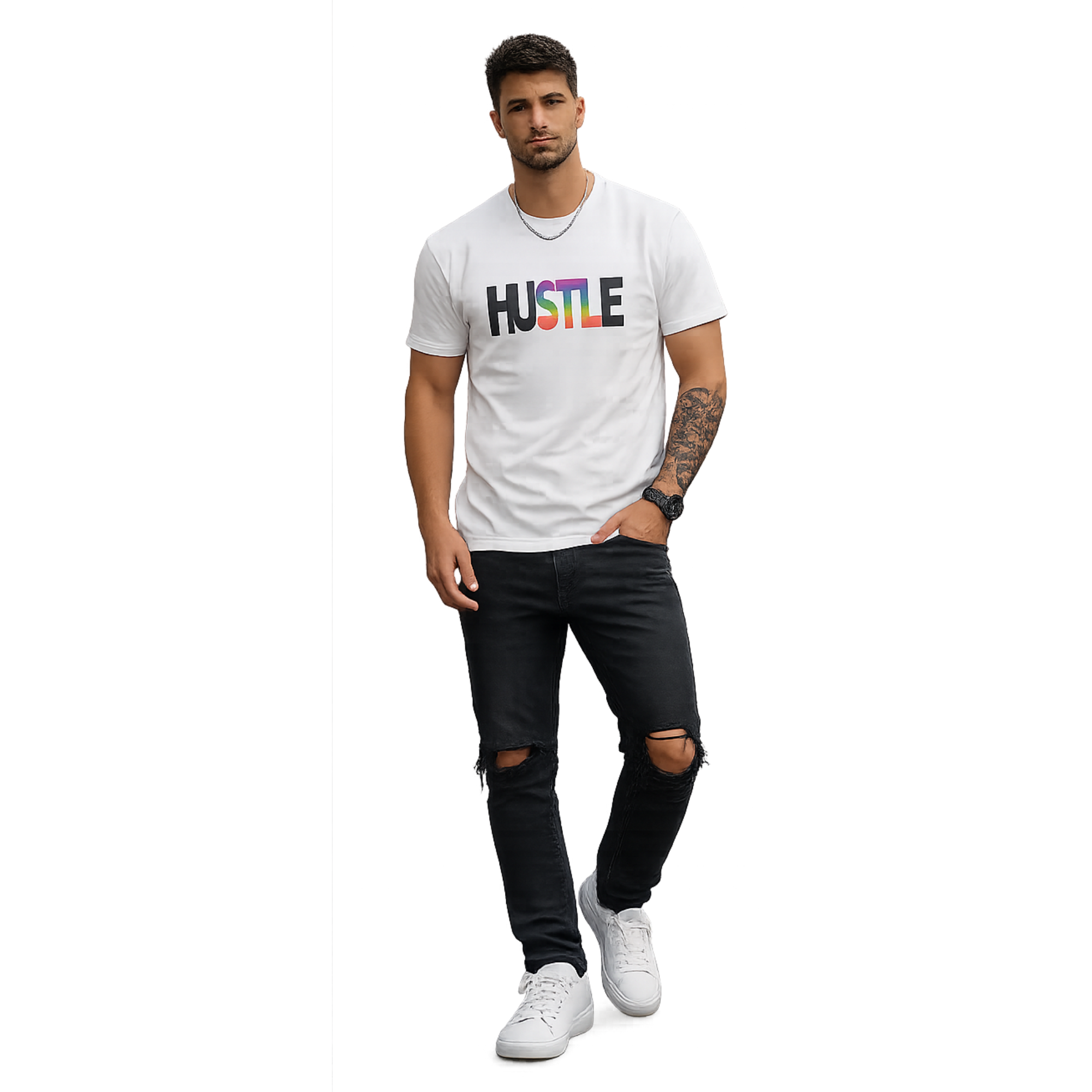 Hustle Pride Graphic T-Shirt READY