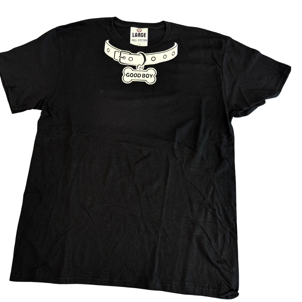 Pup Collar Streetwear Graphic T-Shirt