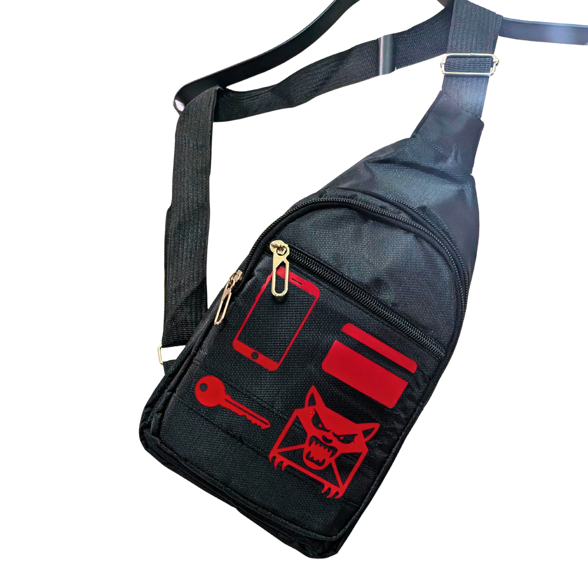 Phone Card Keys Chaos Utility Crossbody Bag
