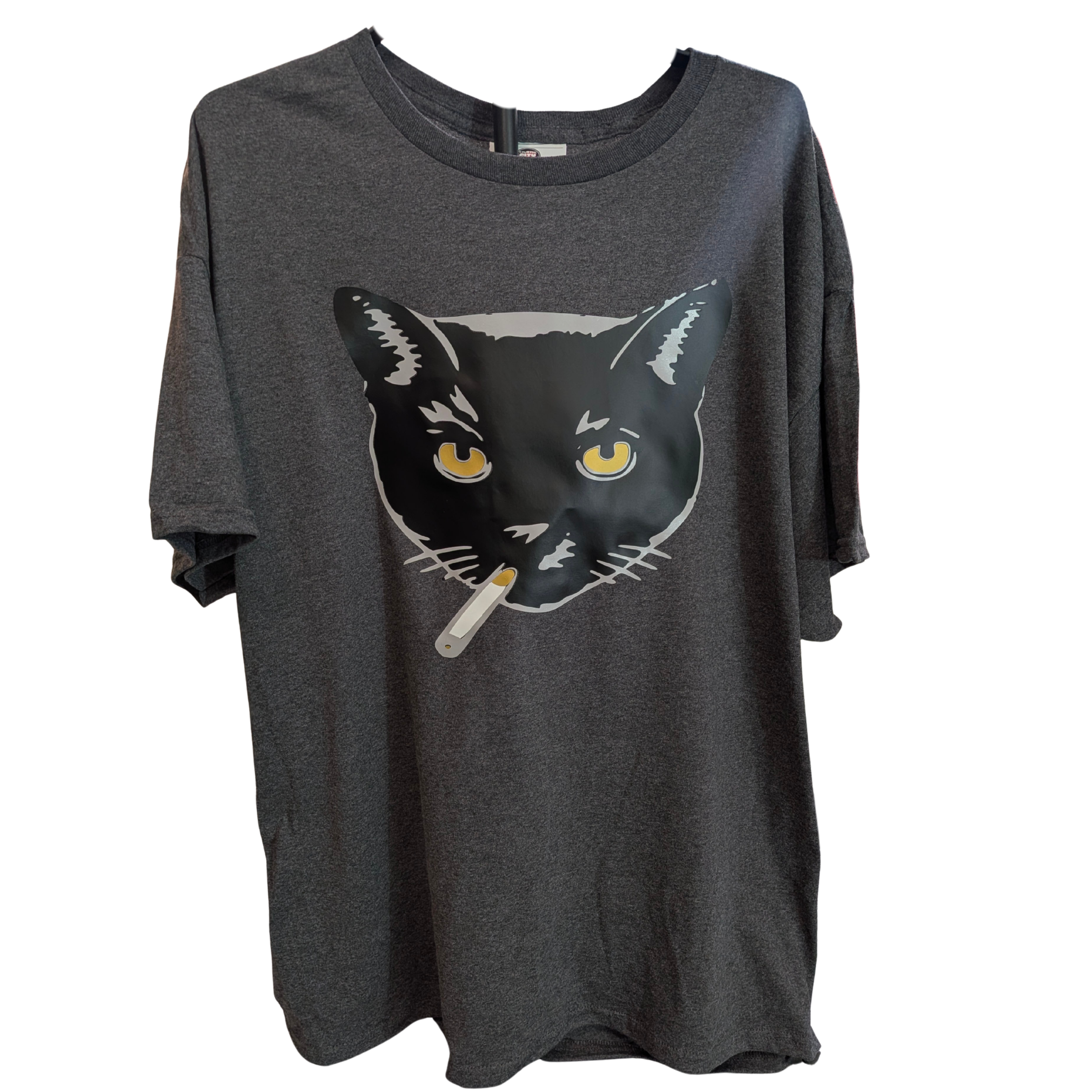 Smoking Kitty Streetwear Graphic T-Shirt