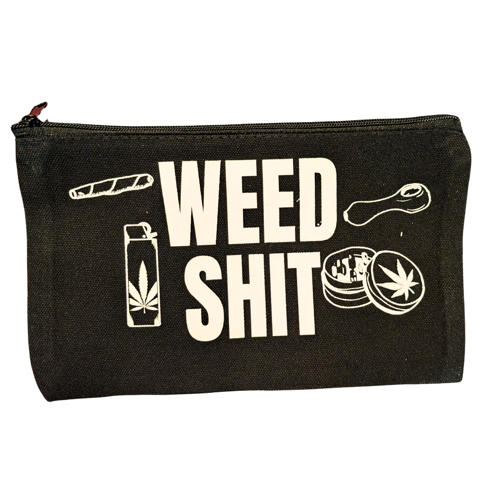 Little Shit Canvas Zipper Pouches
