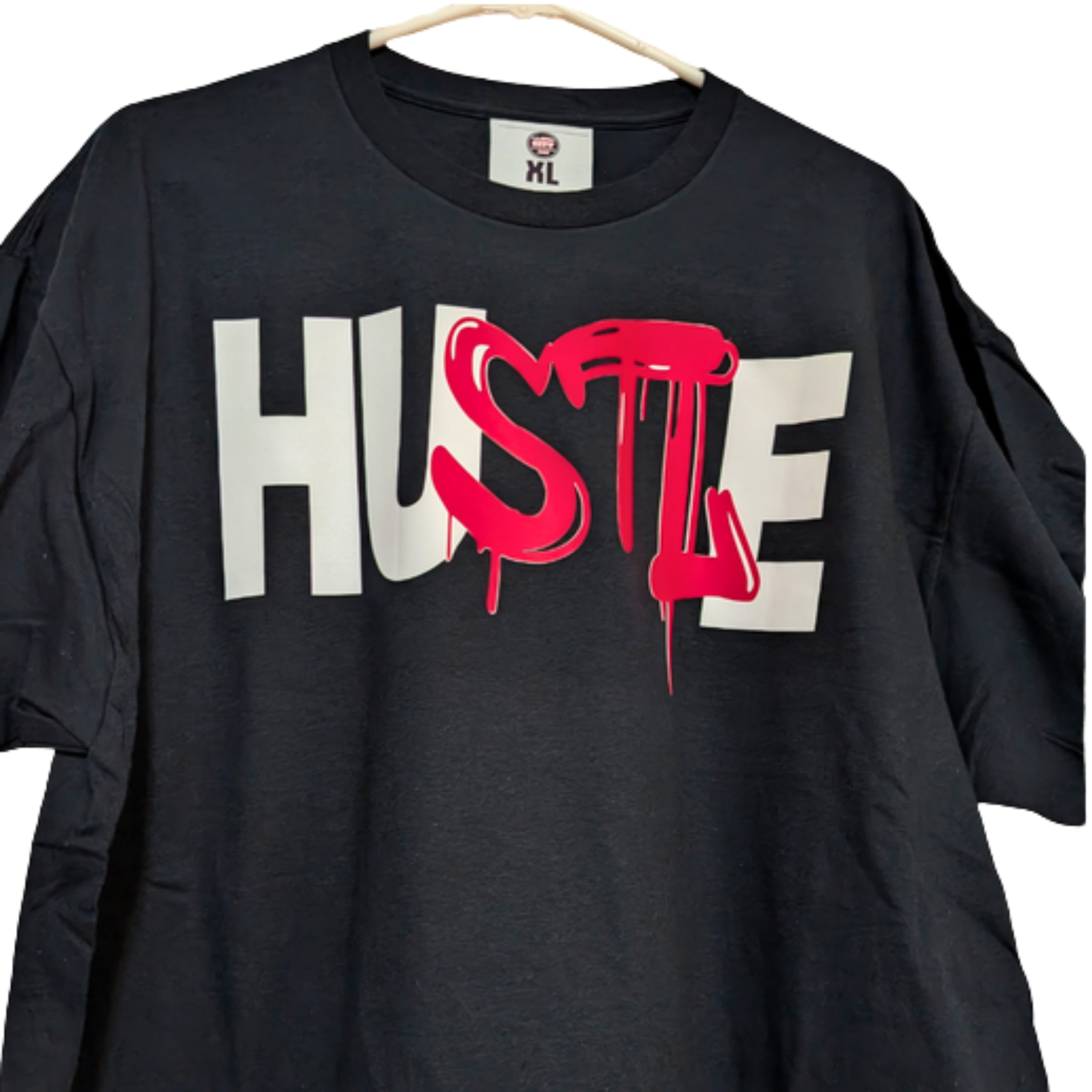 HUSTLE Graffiti City Streetwear Graphic T-Shirt