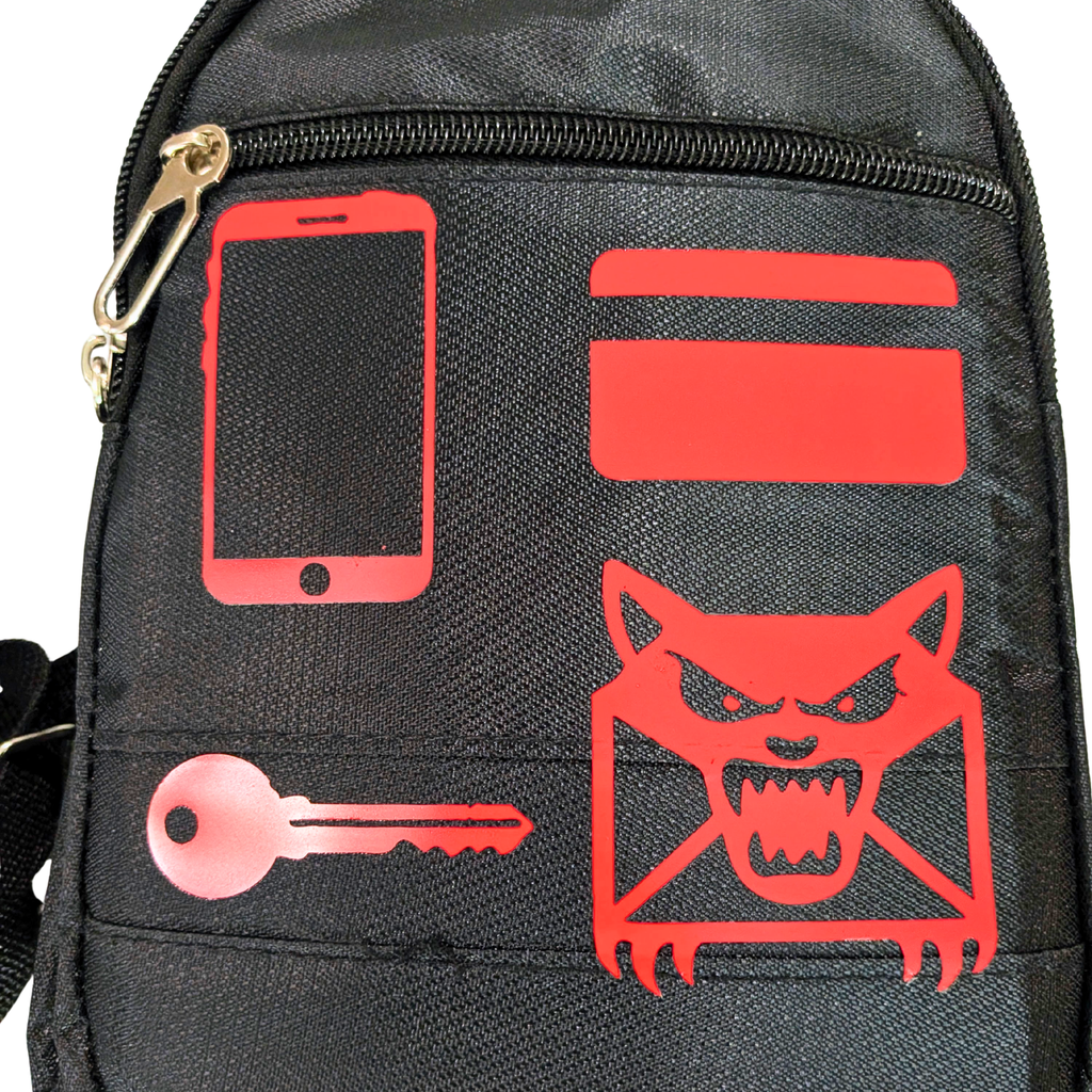 Phone Card Keys Chaos Utility Crossbody Bag