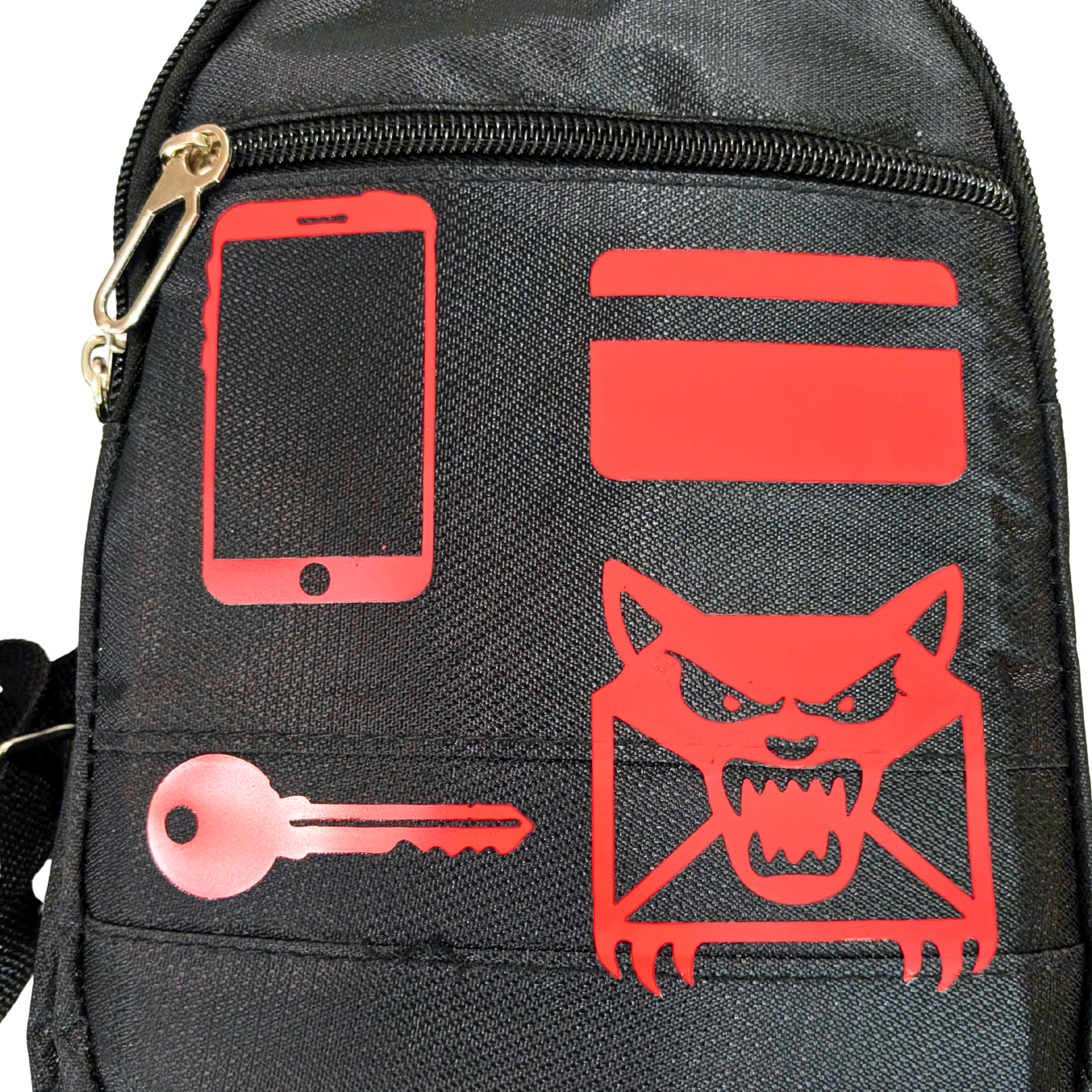 Phone Card Keys Chaos Utility Crossbody Bag