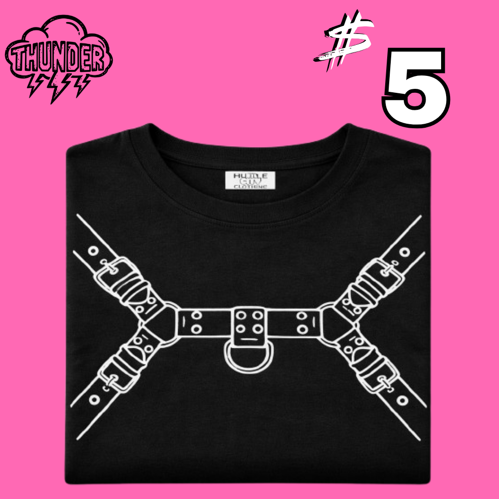 Sale - Leather Harness Graphic T-Shirt
