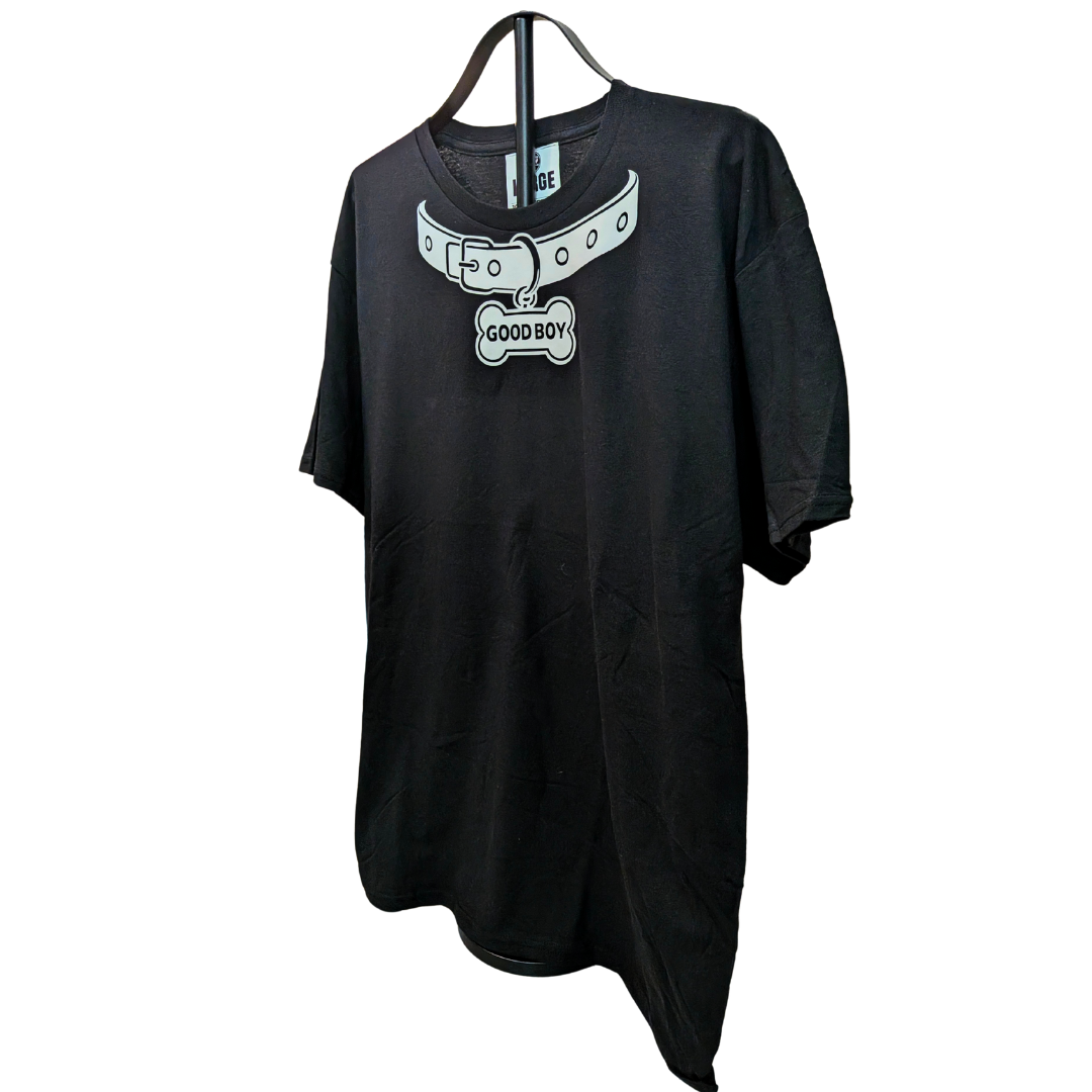 Pup Collar Streetwear Graphic T-Shirt