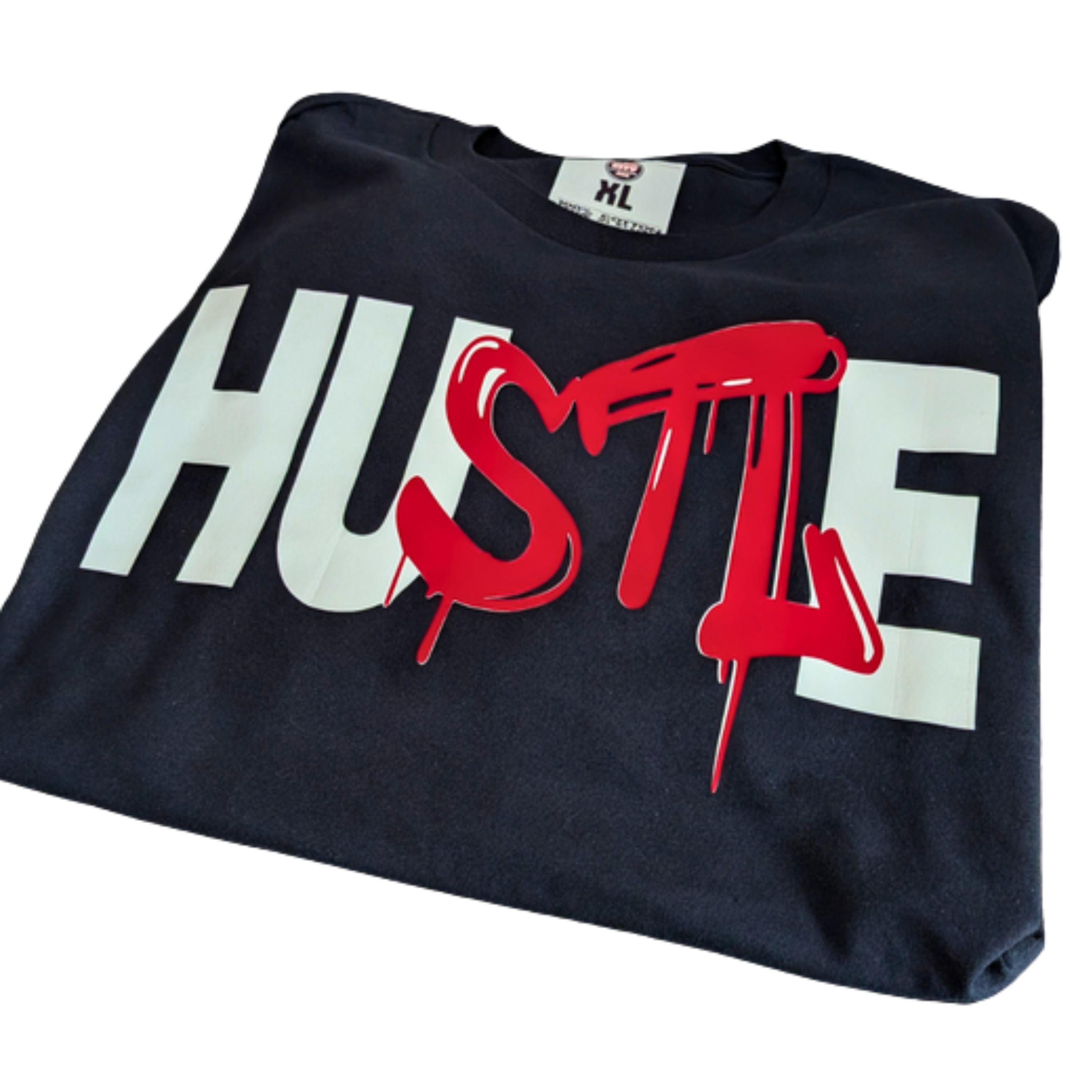 HUSTLE Graffiti City Streetwear Graphic T-Shirt