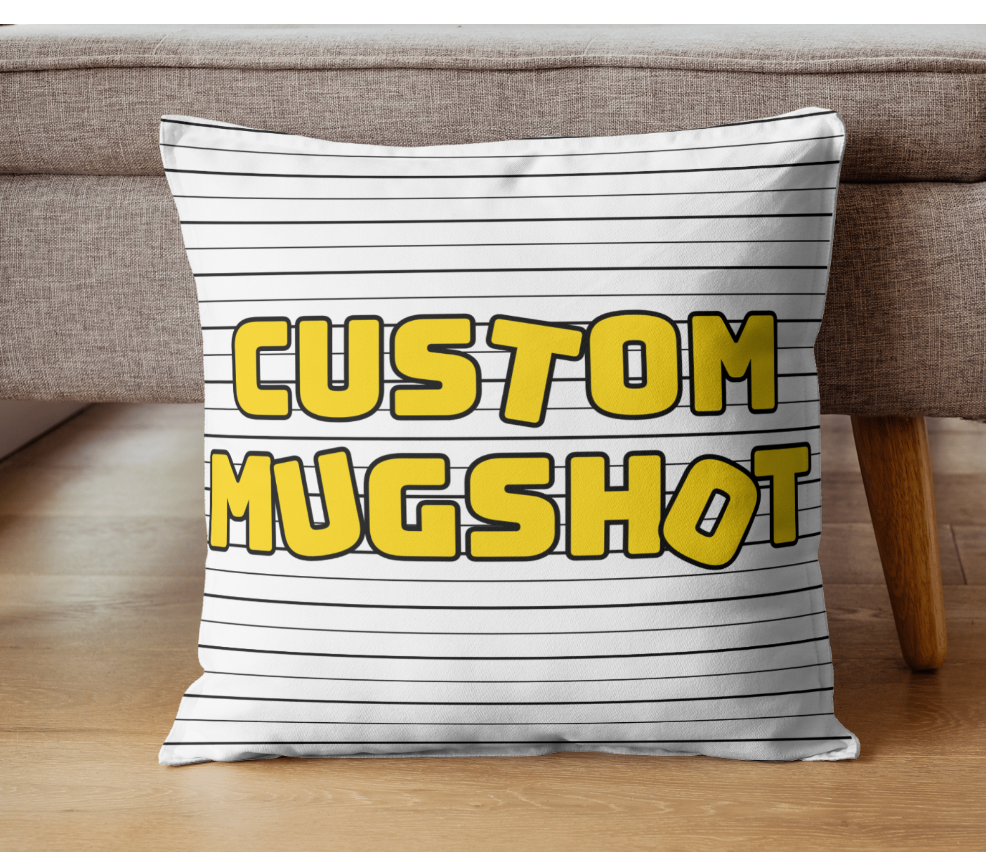 Custom Mugshot Pillow