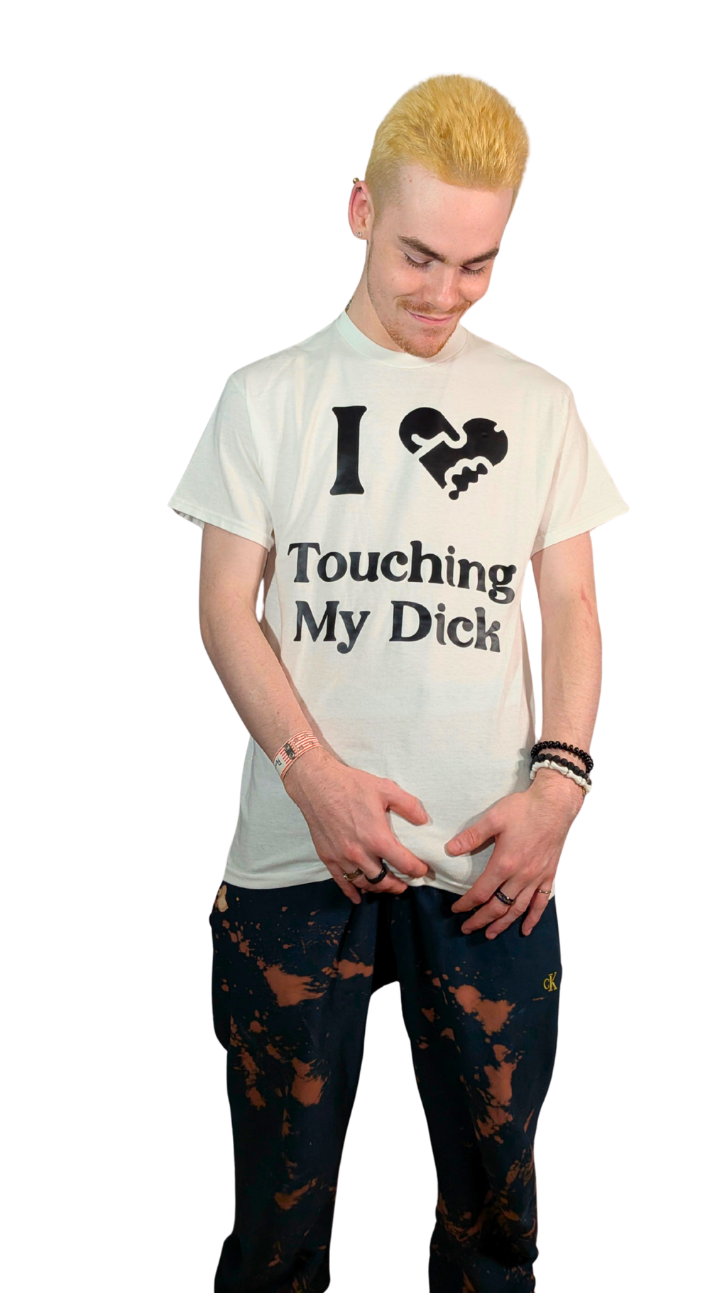 I ♥ Touching My Dick Graphic T-Shirt