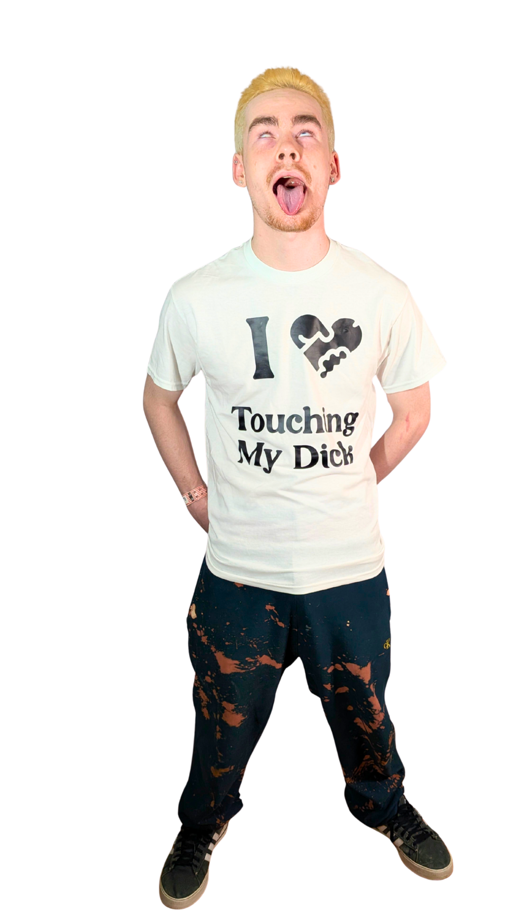 I ♥ Touching My Dick Graphic T-Shirt