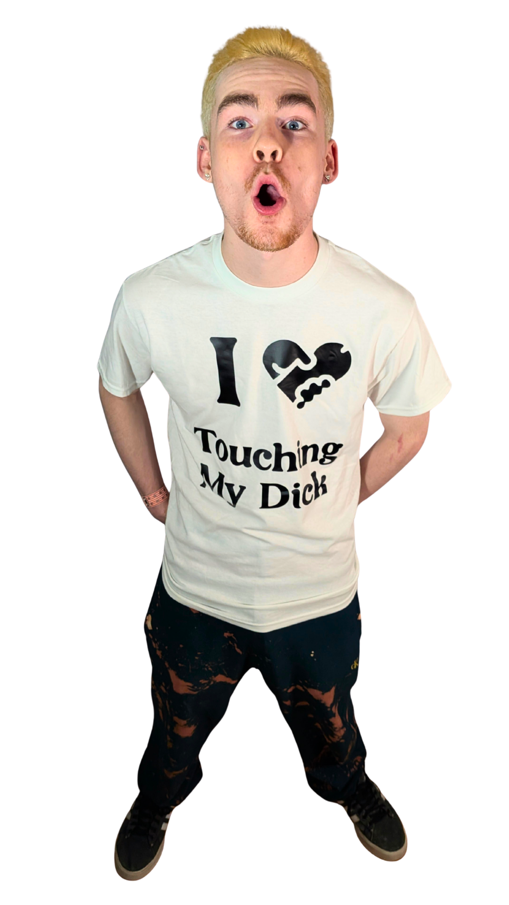I ♥ Touching My Dick Graphic T-Shirt