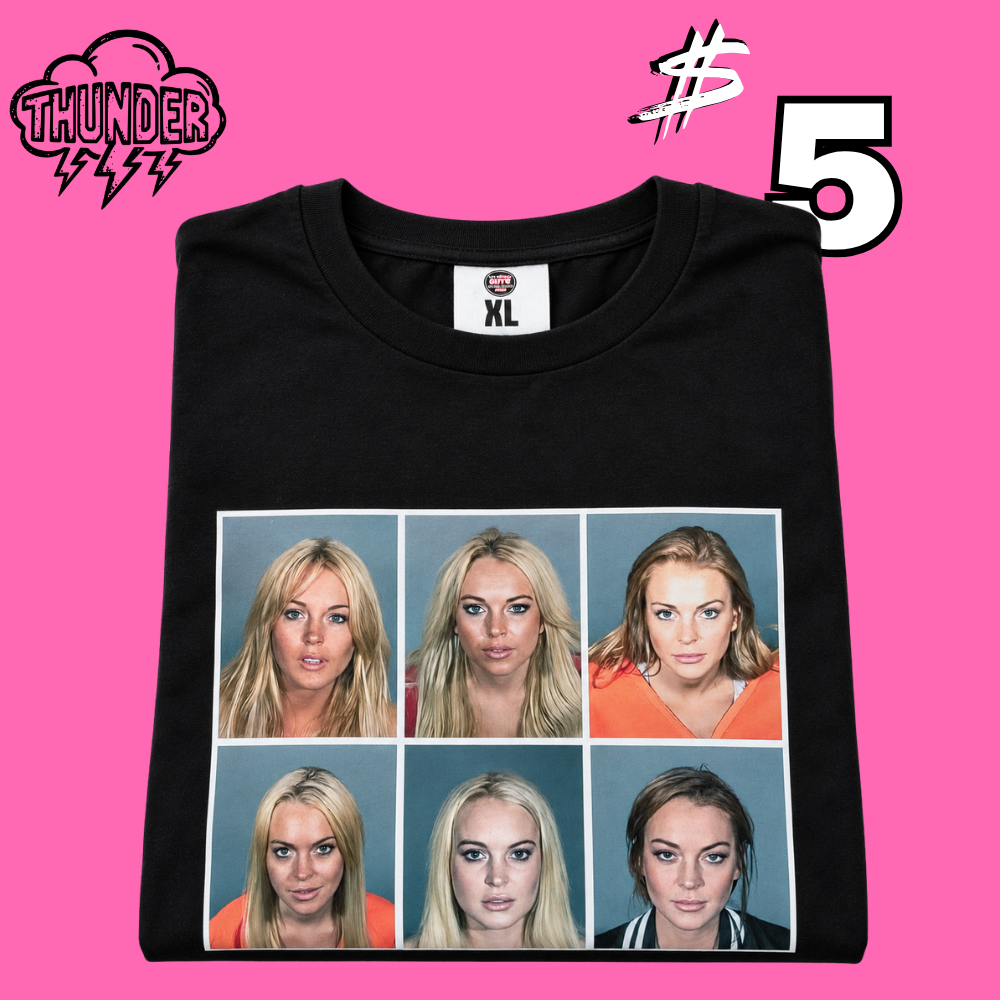 Sale - Lindsay Lohan Mugshot T-Shirt Streetwear