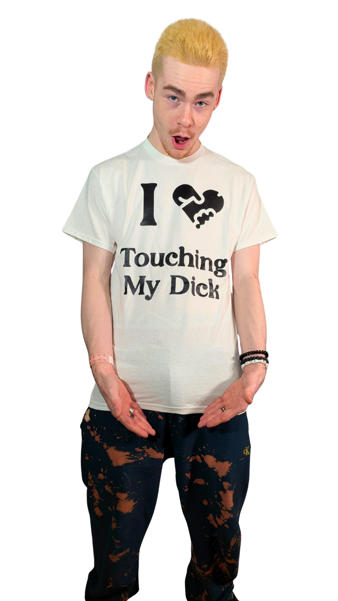 I ♥ Touching My Dick Graphic T-Shirt