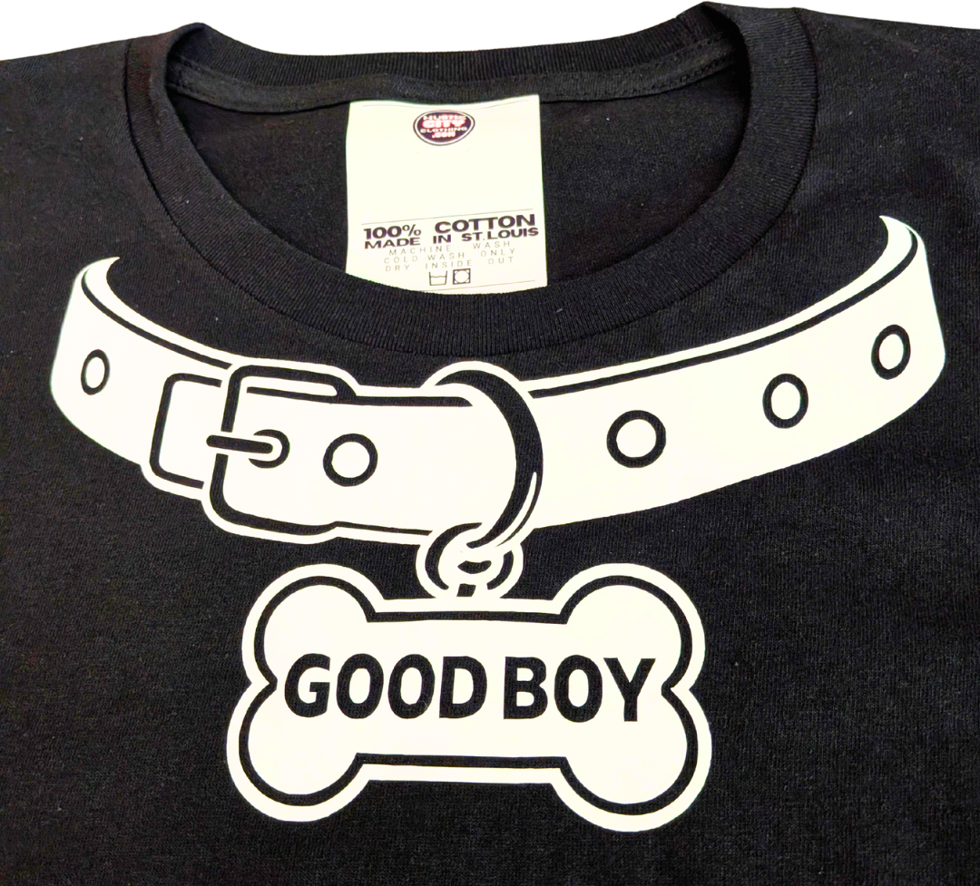 Pup Collar Streetwear Graphic T-Shirt