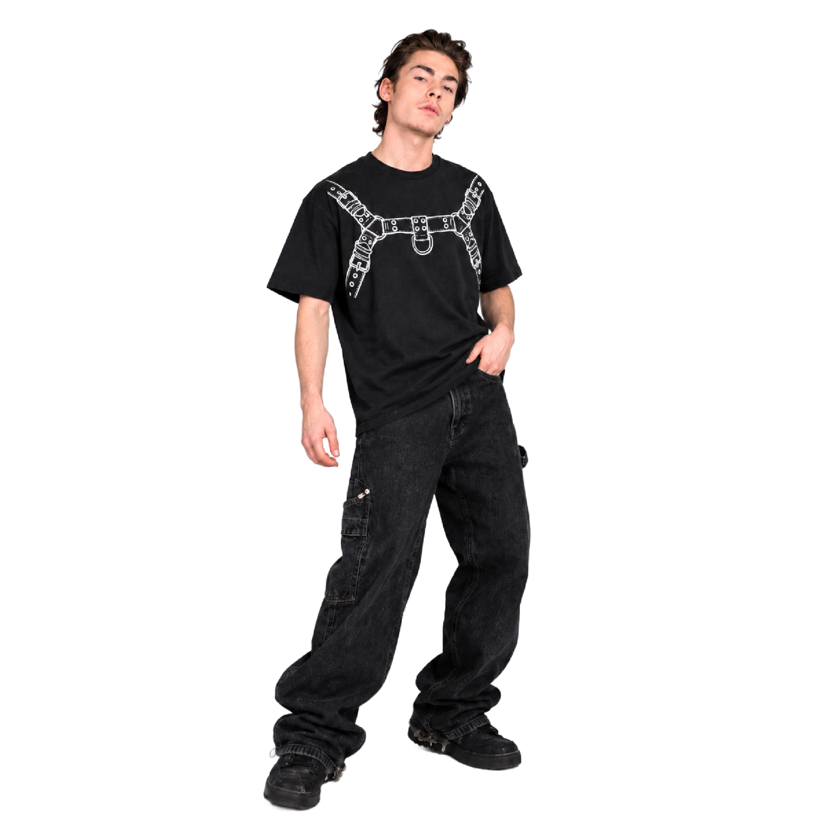 Leather Harness Graphic T-Shirt