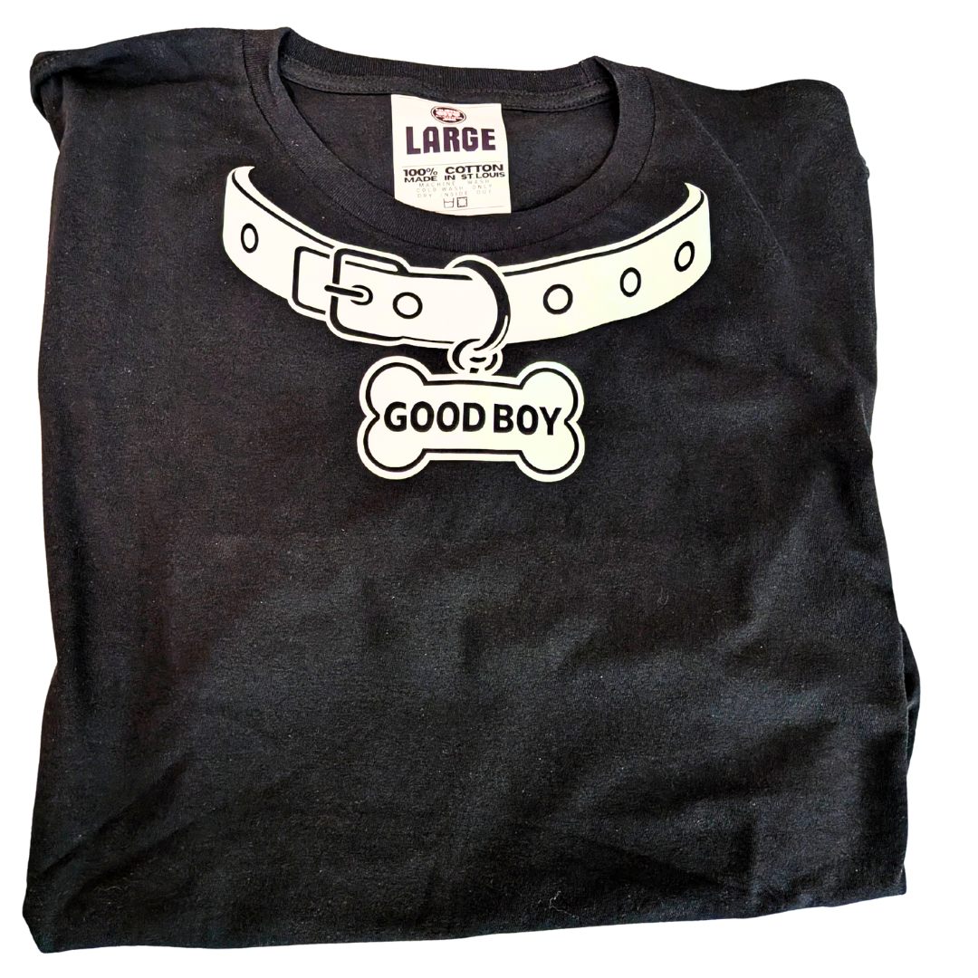 Pup Collar Streetwear Graphic T-Shirt