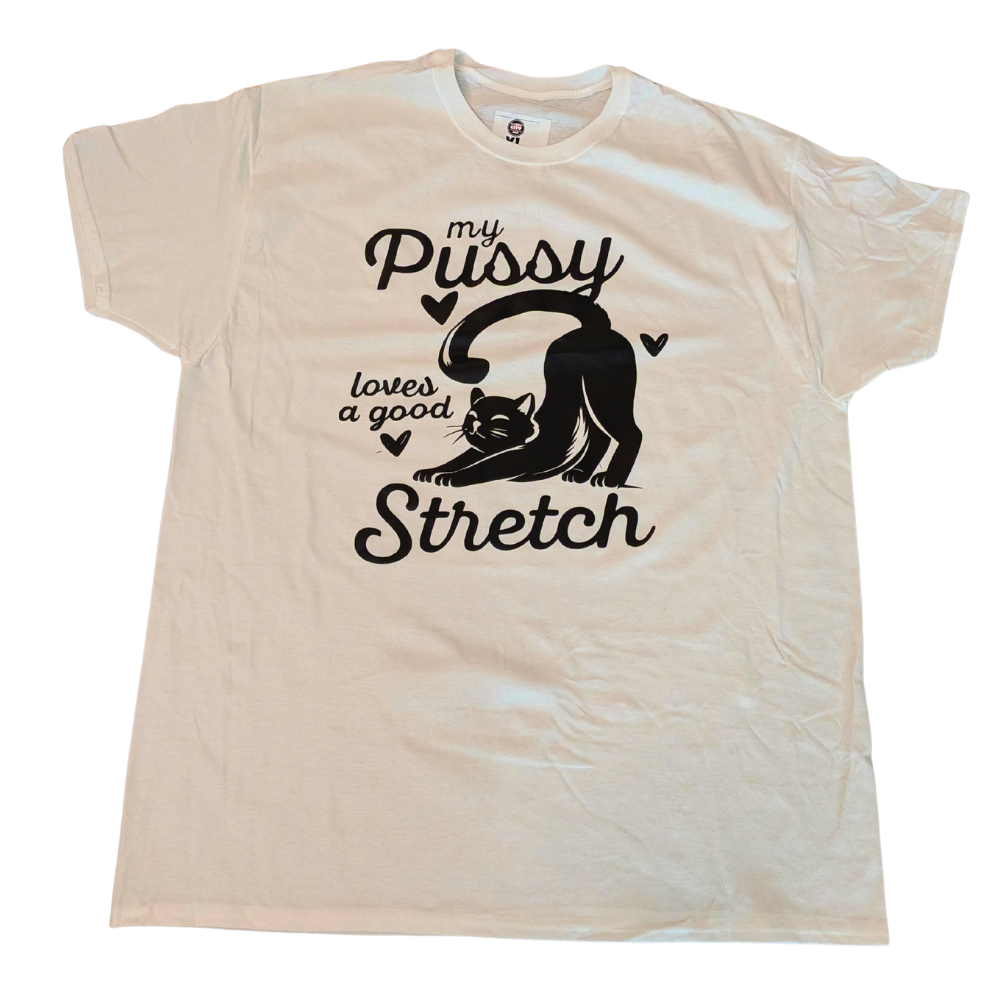 Pussy Stretch Graphic T-Shirt