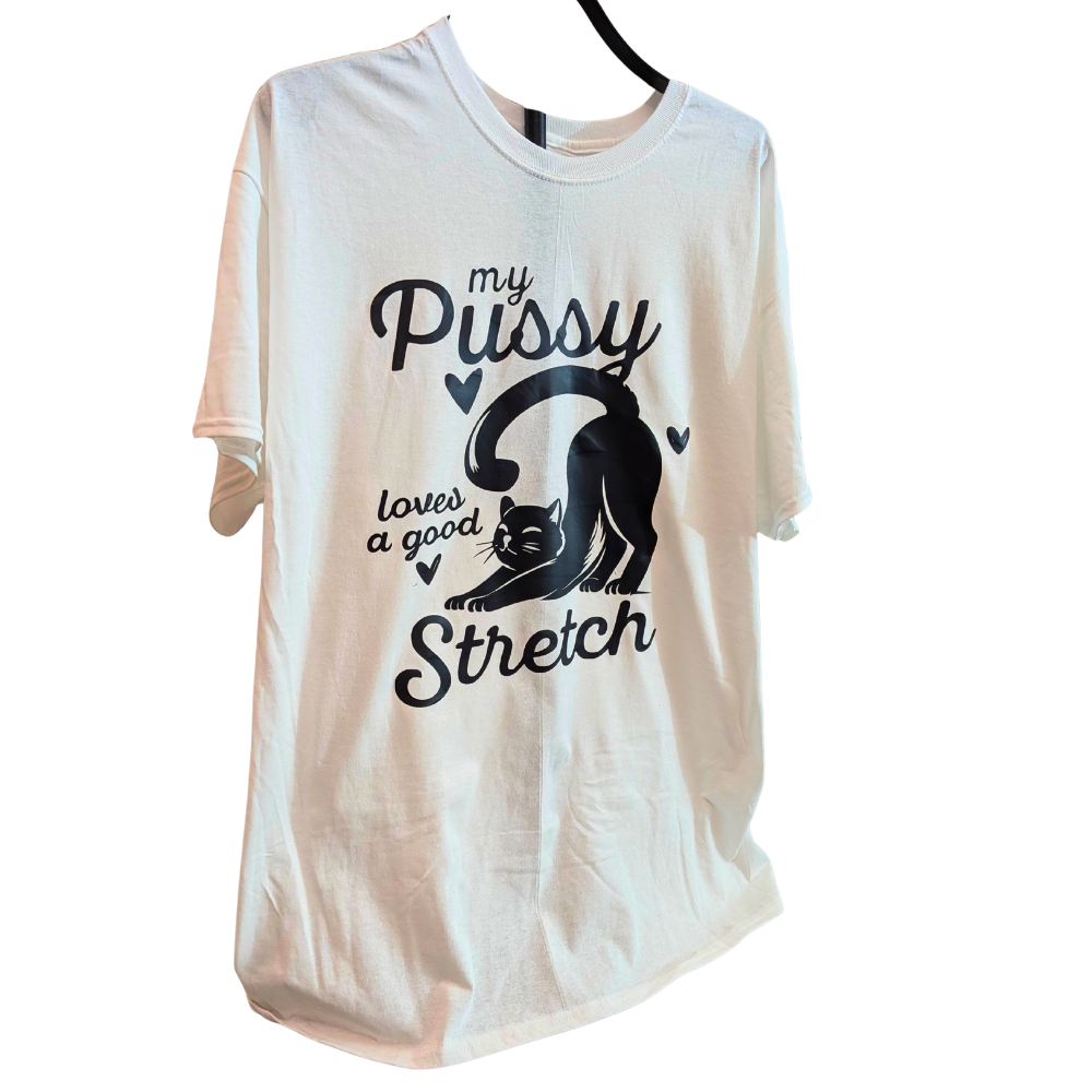Pussy Stretch Graphic T-Shirt