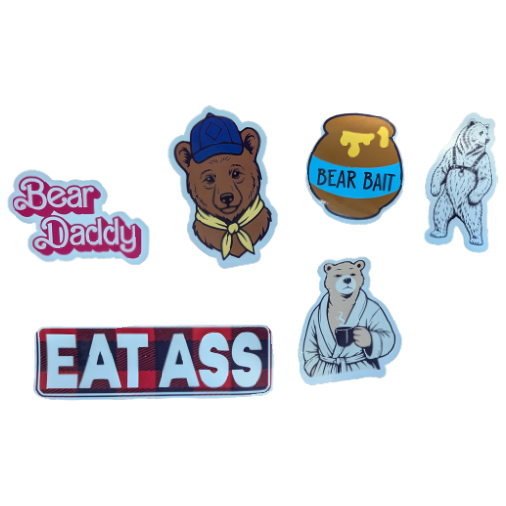 Bear Pack sticker set alternate product view.