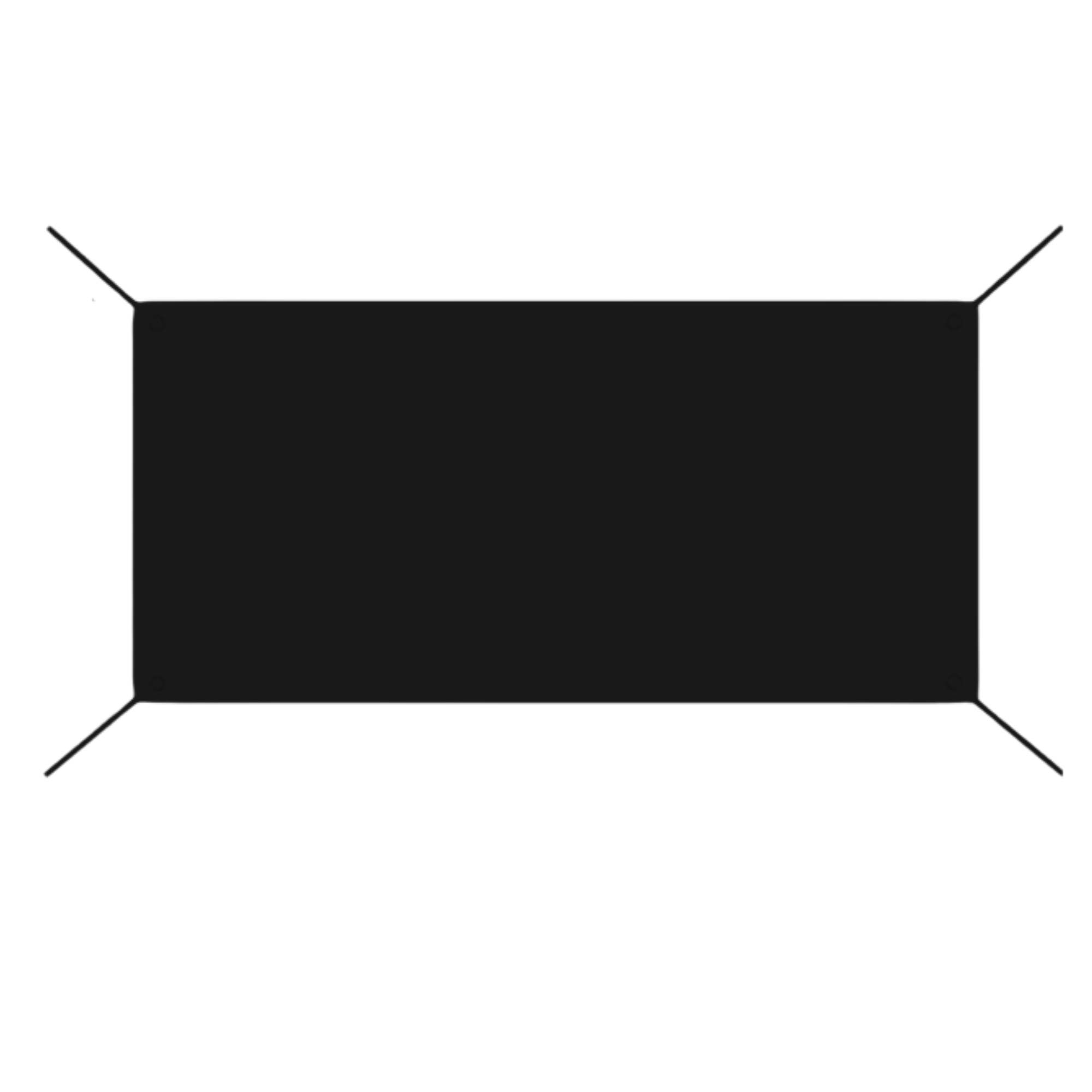 Black custom 4 foot by 2 foot banner preview