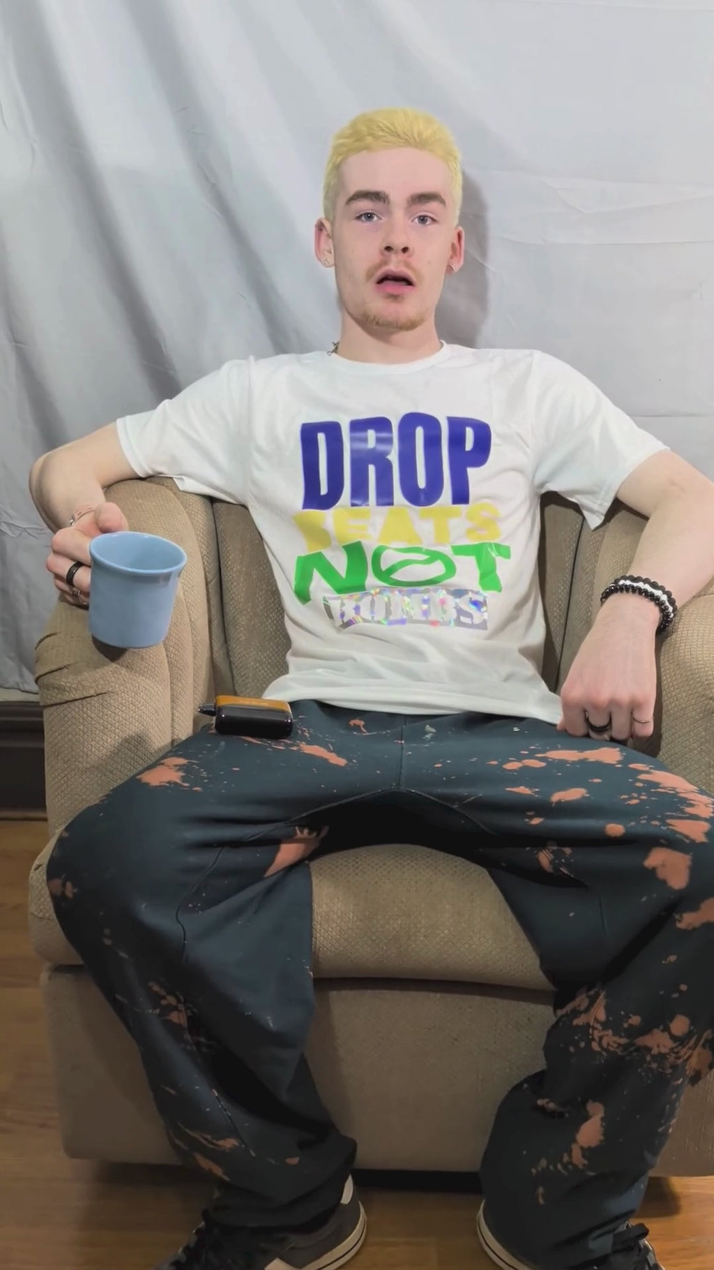 Drop Beats Not Bombs Graphic T-Shirt