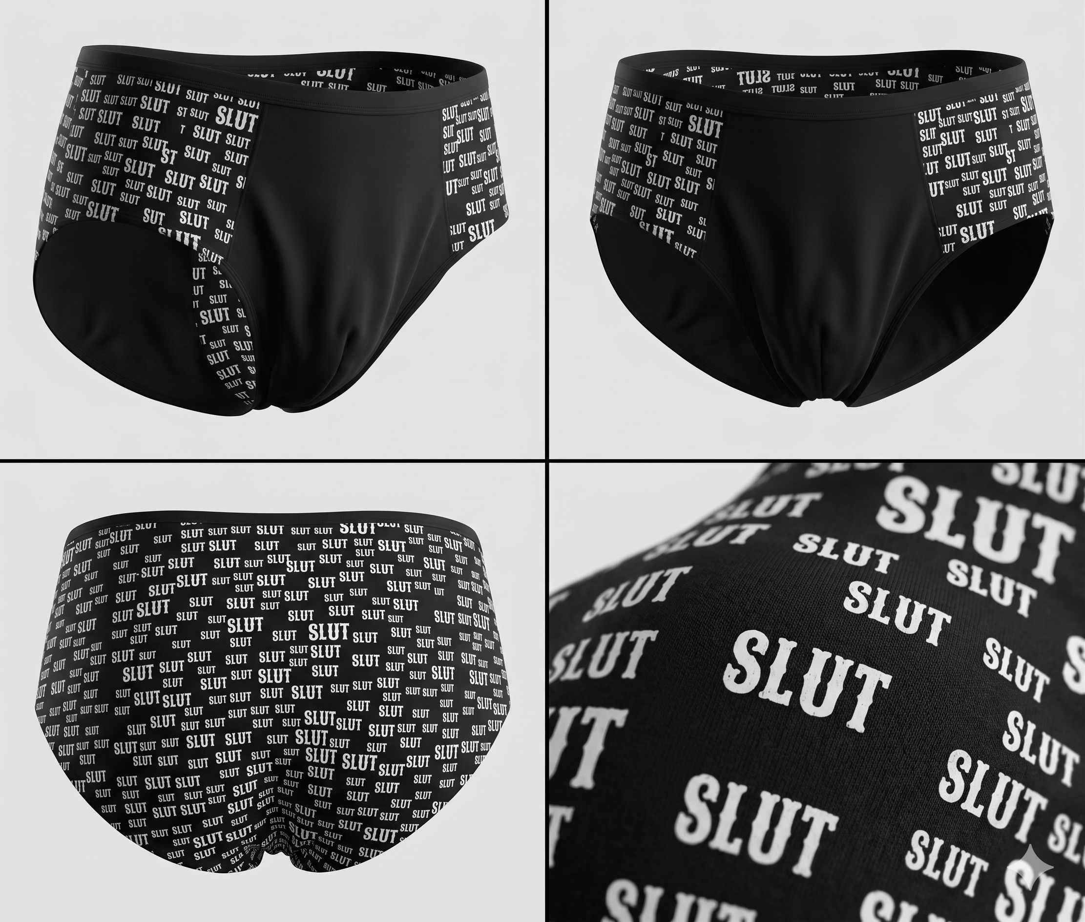Slut Print Premium Underwear